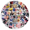 Décoration de fête DIY Autocollants de voiture célèbres US Président Trump Trump Graffiti décalants pour la guitare à bagages Motorcycle / scooter / réfrigérateur / skateboard / casque autocollant LT948