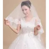 Wedding Hair Jewelry Lace Wedding Veil Short One Layer Bride Bridal Veils WHITE Women Special Occasion Accessories