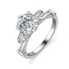 Sterling Sier 925 Ring Moissanite Ring Womens Ring Six Claw Classic Guard Proposal Ring Tiktok Live