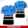 Men's T-Shirts Customized Name Role Play EMS EMT Healthcare Worker Tattoo 3DPrint Summer Harajuku Street Clothing Short Sleeve Casual T-shirt X2XW