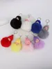 Keychains 8pcs Sleeping Doll Fur Ball Key Chain and Women Fashion Mobile Phone Téléphone Car Plance Prouveau Accessoires Pendante Cadeau de vacances