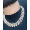 Iced Out Cuban Link Chain 16mm VVS Moissanite Diamond Cuban Link Chain Hip Hop Miami Cuban Chain Hip Hip