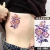 Tattoo Transfer Green Plant Waterproof Temporary Tattoo Sticker Women Girl Men Color Flower Flash Tatoo Ankle Body Art Transferable Fake Tatto 240426