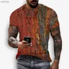 Men's T-Shirts Art Graffiti 3D Print Abstract Retro Fashion Forward Casual Men Women Street Hip-Hop Round Neck Short Sleeve T-shirt Summer TopsXW