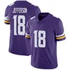 18 Justin Jefferson Jersey Adam Thielen Kirk Cousins Dalvin Cook J.J. McCarthy Harrison Smith Patrick Peterson Addison Aaron Jones Randy Moss Allen Football Jerseys