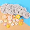 Molds Daisy Wild Chrysanthemum Bloemvorm Siliconen Mal Bakvorm Fondant Cake Decoratie gereedschap Hars Mold