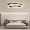 Plafondlampen slaapkamer licht luxe designer model eenvoudige moderne cirkel en creatieve gepersonaliseerde gids acryl kamer