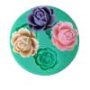 Vormen Mini Flowers -serie Siliconenvorm Diy Handmade Fondant Cake Baking Chocolate Suiker Cake Tool Hars Polymeer Klei Marking Mold