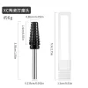 Bits For Electric Drill Machine 3/32" Shank Milling Cutter Fast Remove Acrylic Or Hard Gel Black 5 In 1 Ceramic Nail Drill Bit