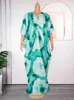 Casual jurken Elegante vrouwen Lang Afrikaanse Dashiki Print Robe Wedding Prom Jurk Shirring Loose Boubou Dubai Kaftan Abayas Outfits