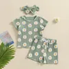 ملابس الملابس Lucikamy Toddler Baby Girl Clothes Summer Summer Shirt Print T Shirt Tops Shirt shorts stit اطفال ملابس غير رسمية