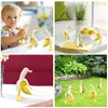 Garden Decorations New Banana Duck Creative Decor Scptures Yard Vintage Gardening Art Whimsical Peeled Home Statues Crafts Drop Delive Ottxe