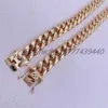 Luxe hiphop sieraden met certificaat 12 mm 20 inches vaste gouden Cubaanse linkketen 14k Cuban Link Real Gold Necklace