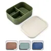 Bento Boxes Silicone lunch box food grade Crisper microwave heated freezer and oven safe snacks containers Q240427