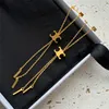 Designer ketens kettingen hangers oorbellen sieraden set lange verstelbare gouden kwast ketting vrouwen ontwerpen luxe sweatshirt pak ketting