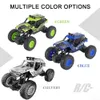 Electric/RC Car RC car remote control vehicle off-road monster truck metal shell 4WD dual motor LED headlight rock track toy used for childrens giftsL2404