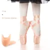 Scarpe da ballo satinate ballet pointe girls ladies ballerina performance professionali con silicone toe pad 3 colori