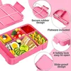 Lunchy's Lunchboxen voor kinderen en studenten verzegeld in compartimenten Fruitsalade Werk magnetron Verwarming Bento