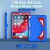 Case pour Apple iPad 10.2 9th 8th 7th Generation 2019 2020 2021 Case Hochofroping Kids Safe PC Silicon Hybrid Tablet Stand Cover Funda