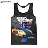 メンズタンクトップ映画Fast Furious 2023 New Trend Fashion Mens Tank Top Seveless Harajukuパーソナライズされた3DプリンティングビーチトップT-Shirtl2404