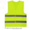 Vêtements de moto Sécurité néon Sécurité gilet haute visibilité rayures réfléchissantes jaune orange