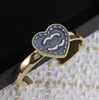 Nouveau design Fashion Lettre bracelets bracelets célèbres créateurs denim Blue Love Heart Bracelet Femmes Men 18k Gold plaqué en laiton bracele