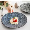 Plates 10.6 Big Disc Western Buys Home Marble Ceramic Pattern Storage Disk Tableware Kitchen Supplies Desktop Decoration