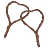 Fiori decorativi 2 pezzi anelli di ghirlanda rattan fai-da-te che producono cerchi a forma di cuore per ghirlande a forma di vite a forma di cuore