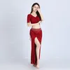 Stage Wear Belly Dance Top Skirt Set Performance Oriental Clothes Long Suit Costume Party Dancer Outfit Sexy Women