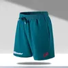 Herren -Shorts Neue Herren -Padel -Sport -Shorts Sommer atmungsaktives Tennis Schnelltrocknen Badmintonhosen Outdoor Running Sportswear Q240427