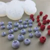 Moules nouvelles simulations de fruits de fruits moule en silicone 3e bleuette en forme de framboise fondant moule diy chocolatement de boulangerie