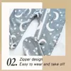 Rompers Elinfant Work Clothes Bambu Cotton Baby Pyjamas Long Design Baby Foot Jumpsuitl24f
