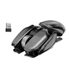 Dancesoul Auto Sleep 2,4 GHz draadloze muis Ergonomische Alien Look Mouse Metal Mouse voor PC -laptop met USB -ontvanger