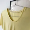 T-shirts pour femmes LMQ Multicolor U-cou t-shirt à manches courtes Loose Simple 2024 Tops d'été