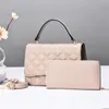 Frauen Umhängetasche mit langer Brieftasche karierte Sommertasche mit 2024 Neuen trendigen und modischen Einzelschulter -Crossbody -Tasche Lady Clutch Handtasche viele Farben wählen