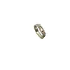 Hot van caleidoscope Ring Female Par Farled Edition Set com Diamond Light Luxury Gold Rose Gold High Clover com logotipo