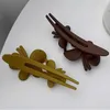 Hair Clips Barrettes Fashionable butterfly hair clip for women large back of the head claw small ponytail braid shark design accessories