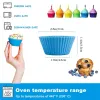 Formar 12st/Set Silicone Cake Mögel Rundformad DIY Cake Decorating Tools Muffin Cupcake Baking Molds Kök Matlagning Bakeware Maker