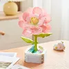 Dekorativa blommor Flower Building Block Kit Toys Immortal Potted Plant Assembling Ornament Home Decoration Children Birthday Christmas