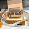 24ss Women Sella Accorre Borse Borse Diagonal Crossbody Borse per donne Designer di lusso Porta della carta per borsette per viaggi da viaggio per esterni Messaggero 22 klho