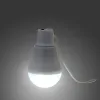 5V 15W 300lm Solenergi Power Outdoor Lamp USB Låg kraft Konsumtion LED -glödlampa för hemutträdetältbelysning