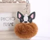 Y Tornario artificiale Rex Rabbit Tornario Chihuahua Donne Donne Key Chain Women Pompom Balling Auto Bag del ciondolo Gioielli 2864951