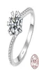 Luxus Solitaire 1 Karat Labor Diamantring Real 925 Sterling Silber Schmuck Verlobungs Hochzeitsband Frauen Jubiläumsgeschenk J281222503430093