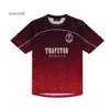 T-shirts masculins Trapstar Mesh Football Jersey Blue Black Red Men Sportswear T-shirt Designer Clothing 5456