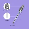 Bits 2PCS Tungsten Carbide Nail Drill Bits Gel Polish Remover 3/32 Inch Nail Art Files Cuticle Milling Cutter For Manicure Pedicure