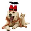 Hundekleidung Haustier lustiger Weihnachtshut Kategel Orament Fun Verstellbarer Kopf