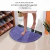 Tapijten 50x80 cm zacht tapijt slip-resistente badkamer tapijt vloer vloerdeur mat vuile barrière semi-cirkel kussen