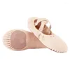 Scarpe da ballo donne bambini adulti pantofole soft side tela professionale addestramento per balletto