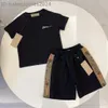 AAA High Quality New Sportswear Children's Boys and Girls Set High Quality Baby Set 2-piece Round Neck T-shirt Shorts Sportswear
