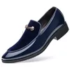 Casual Shoes Men Leather Luxurious Business Oxford Breathable Patent Formal Oversized Office Weddings